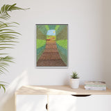 Beyond the Path Framed Matte Canvas