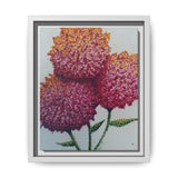 Carnation Flowers Framed Canvas