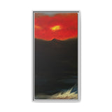 Red Mountain Framed Canvas Art
