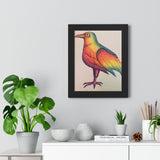Rainbow Crow Framed Print