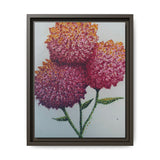 Carnation Flowers Framed Canvas
