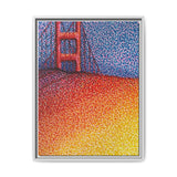 Sunny Side Bridge Matte Framed Canvas