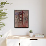 San Francisco Heights Matte Framed Canvas