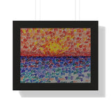 Criss Criss Horizon Framed Print