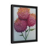 Carnation Flowers Framed Canvas