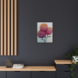 Carnation Flowers Framed Canvas