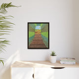 Beyond the Path Framed Matte Canvas
