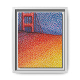 Sunny Side Bridge Matte Framed Canvas