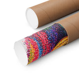 Leo Series Matte Poster — Vibrant Pointillism Wall Art