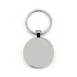 Fall Black Round Stainless Steel Keyring