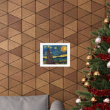 A Starry Night in Dots Matte Art Print