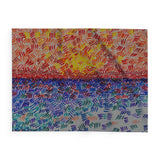 Criss-Cross Rise Fleece Blanket