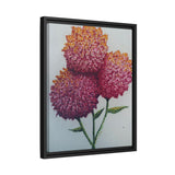 Carnation Flowers Framed Canvas