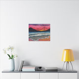 Ocean Beach Matte Canvas Print