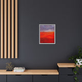 The Red Hill Matte Framed Canvas