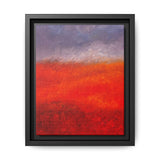 The Red Hill Matte Framed Canvas