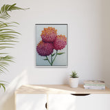 Carnation Flowers Framed Canvas