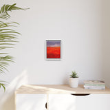 The Red Hill Matte Framed Canvas