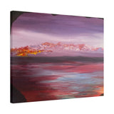 A Blended Evening Abstract Art Canvas Print