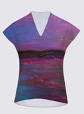 Purple Horizon Tamara V-neck Blouse