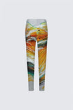 Orange Flower Jackie Leggings II