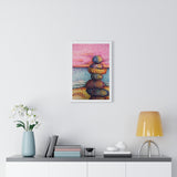 Stacked / AM Premium Framed Print