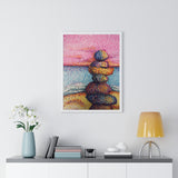 Stacked / AM Premium Framed Print