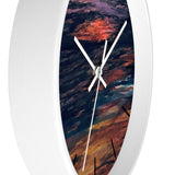 Red Beach Wall clock
