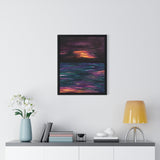 Rise or Set Premium Framed Vertical Print
