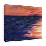 Beachy Series Canvas Print - Orange/Blue