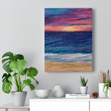 Beachy premium wraparound canvas print (Rise-or-Set? Series)