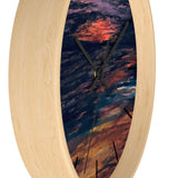 Red Beach Wall clock