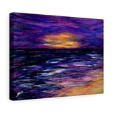 Purple Beach Canvas