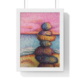 Stacked / AM Premium Framed Print