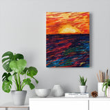 Primary Rise contemporary fine art canvas print