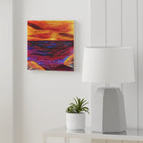 Fire & Ice Wood Canvas