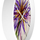 Purple Flower Wall Clock