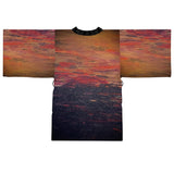 Deep. Night. Long Sleeve Kimono Robe