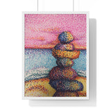 Stacked / AM Premium Framed Print