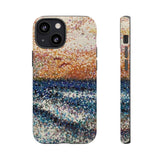 Pointillism Waves Tough Phone Case