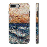 Pointillism Waves Tough Phone Case