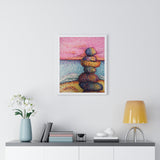Stacked / AM Premium Framed Print