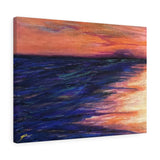 Beachy Series Canvas Print - Orange/Blue