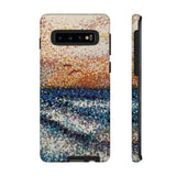 Pointillism Waves Tough Phone Case