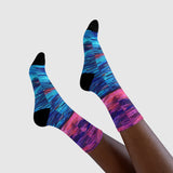 Shallow & Deep Sublimation Crew Socks