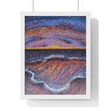 Red Sea Premium Framed Print (Cool Blue Version)