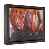 R3 Signature Flower Series (Orange/Red) Framed Premium Gallery Wrap Canvas
