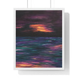 Rise or Set Premium Framed Vertical Print