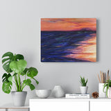 Beachy Series Canvas Print - Orange/Blue