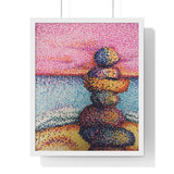 Stacked / AM Premium Framed Print